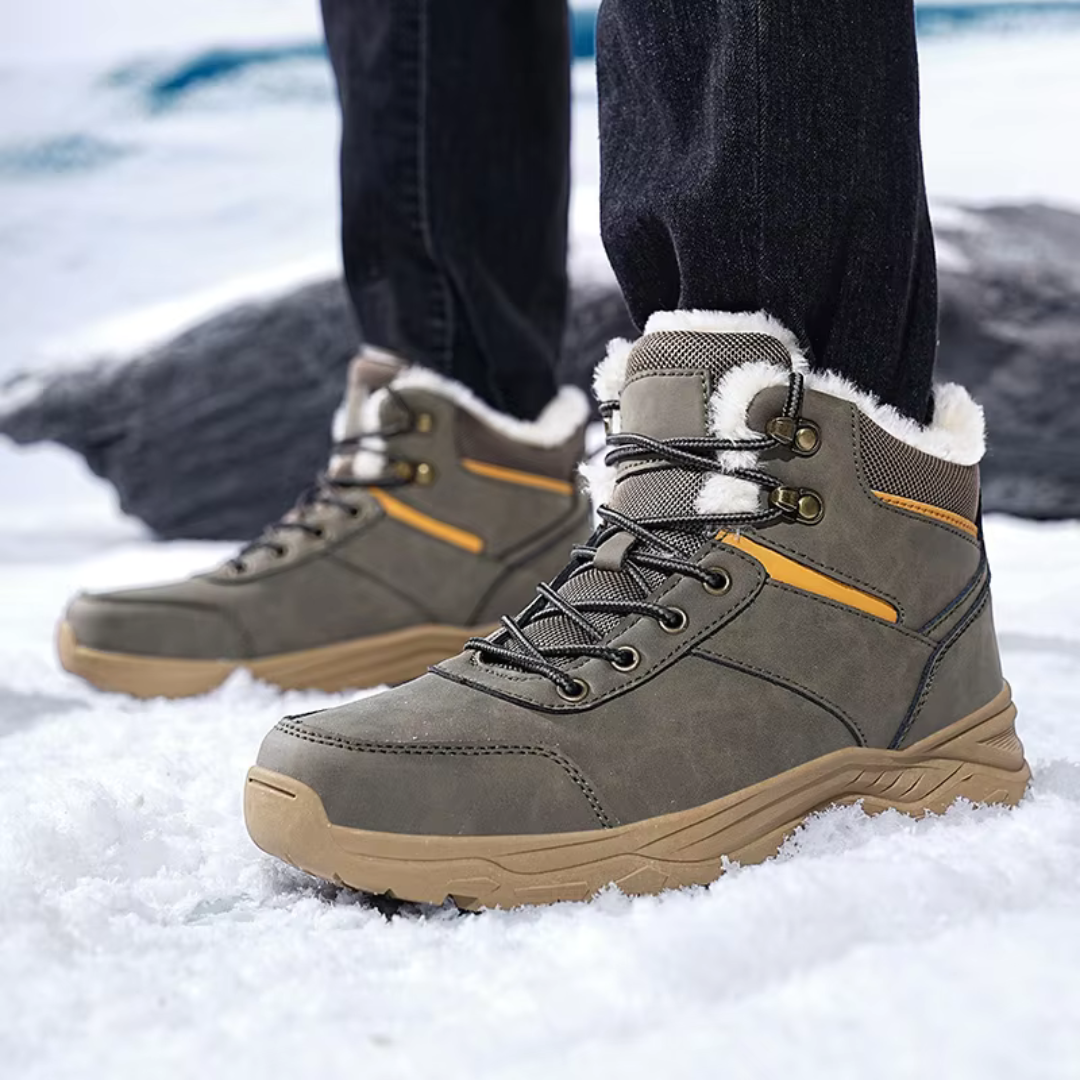 Winter-Wanderstiefel für Herren - Plüsch gefüttert - Wasserdicht