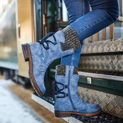 Hohe Winterstiefel für Frauen - wasserdicht - gepolstert