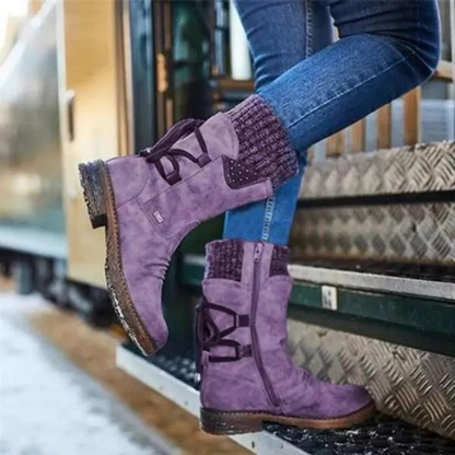 Hohe Winterstiefel für Frauen - wasserdicht - gepolstert