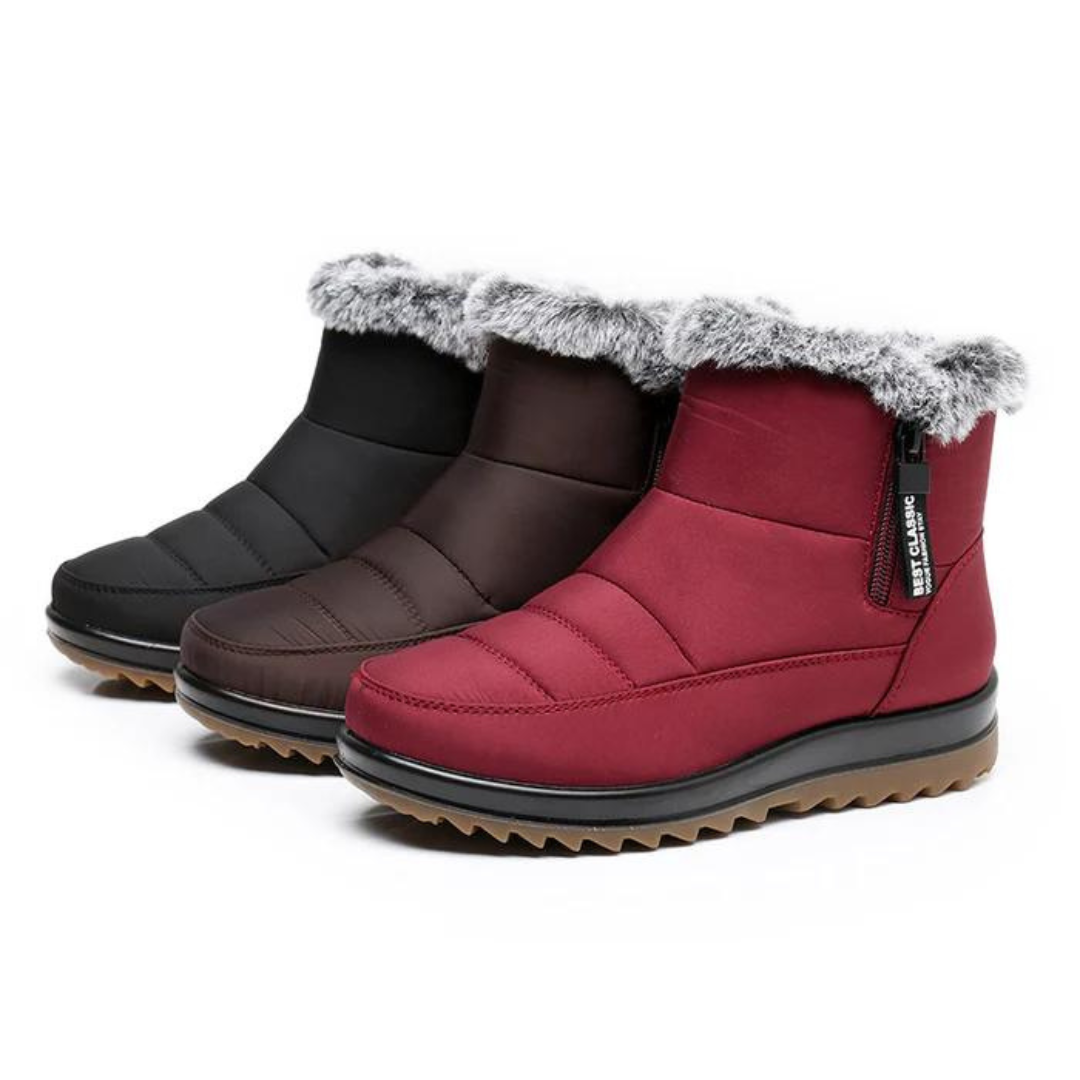 Gepolsterte Damenstiefel - Wasserdicht - Herbst & Winter