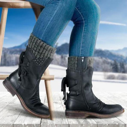 Hohe Winterstiefel für Frauen - wasserdicht - gepolstert