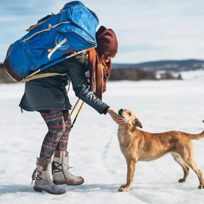 Hohe Winterstiefel für Frauen - wasserdicht - gepolstert