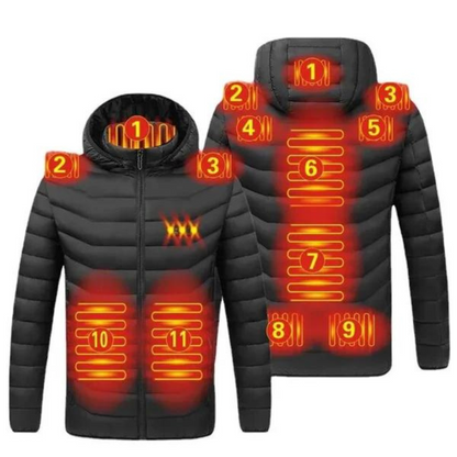 Beheizte Jacke - 11 Bereiche - Wintermantel