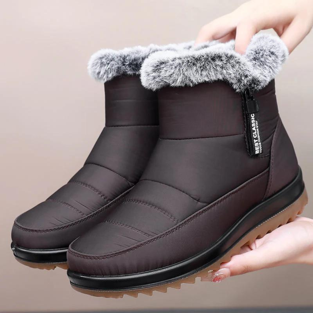 Damen Winterstiefel - Plüsch gefüttert - Wasserdicht