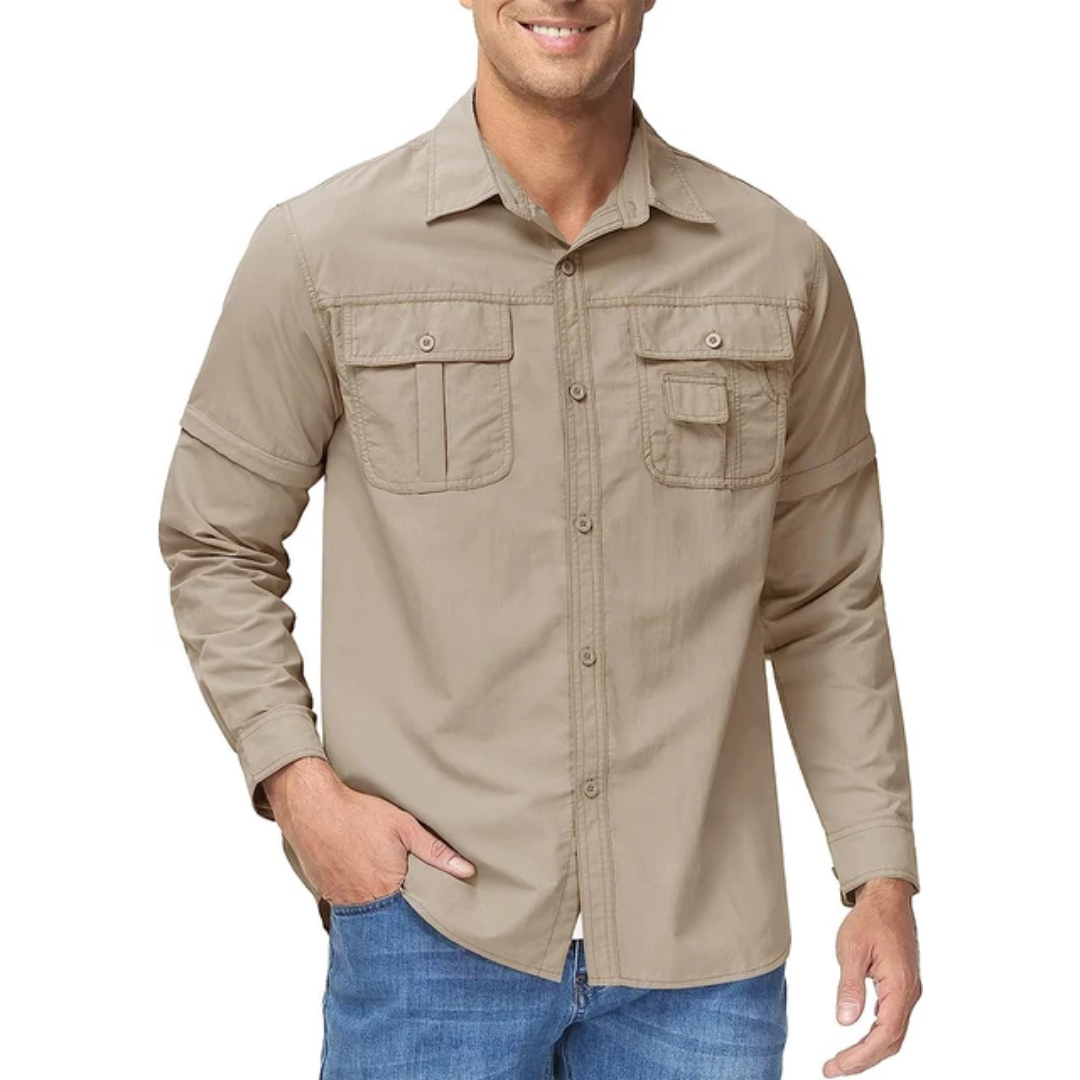 Outdoor Kraft Shirt - Ärmel mit Reißverschluss