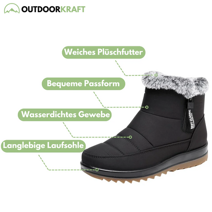 Gepolsterte Damenstiefel - Wasserdicht - Herbst & Winter