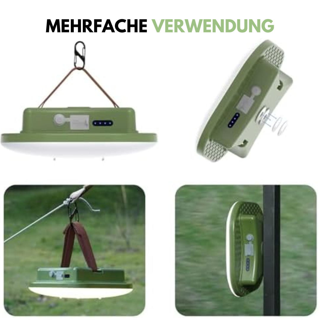 Campinglampe - USB - Starke Batterie