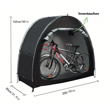 Fahrradzelt - 2 Fahrräder - Fahrradablage