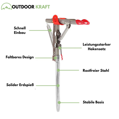 Rutenhalter - Automatischer Rutenhaken