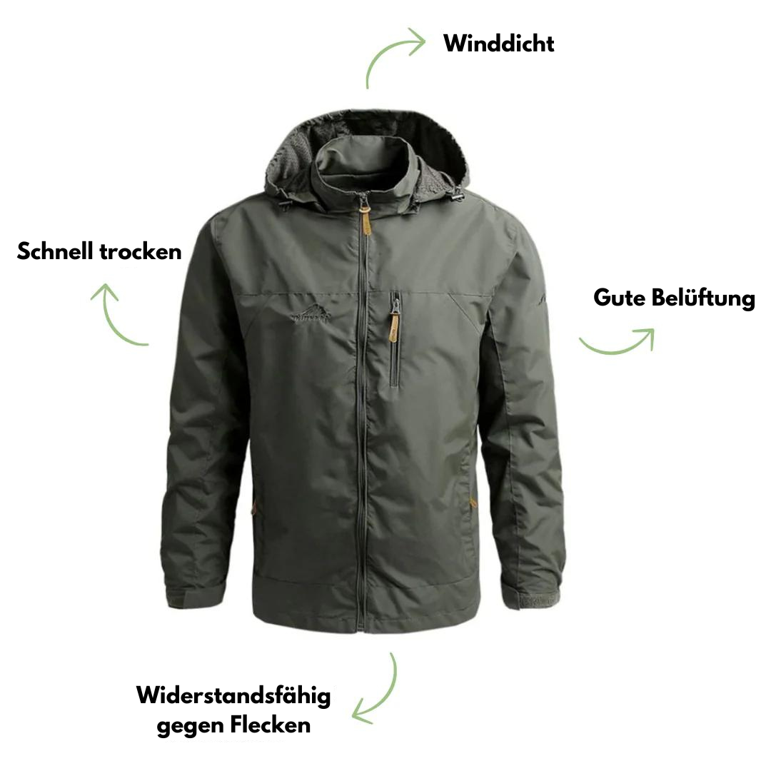 Outdoor-Jacke - Leicht - mit Kapuze