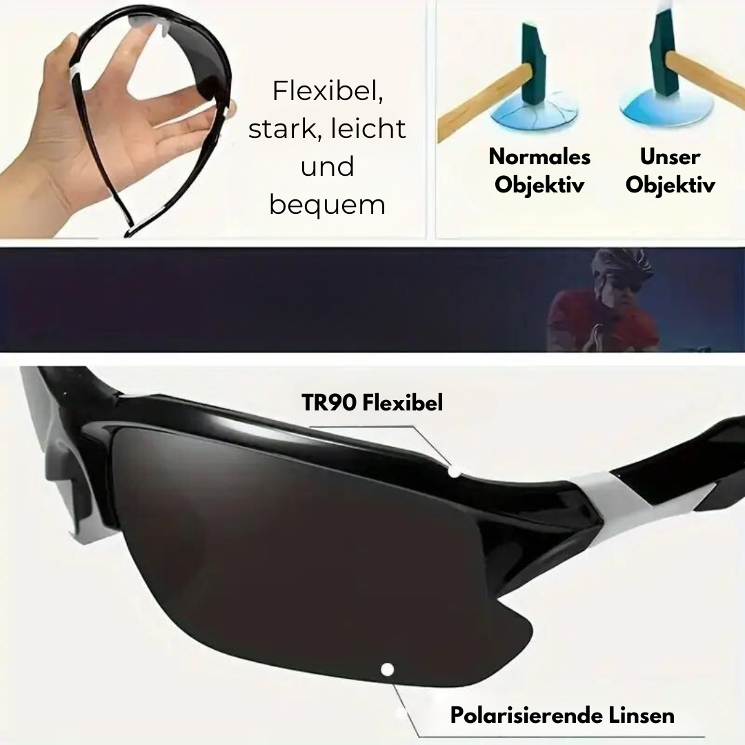 Outdoor Kraft - Polarisierte Sport-Sonnenbrille