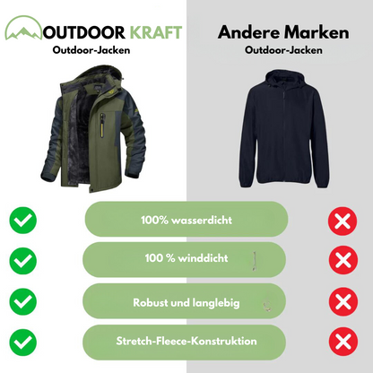 Outdoor Kraft - Gefütterte Outdoor Jacke - Wind- und Wasserdicht