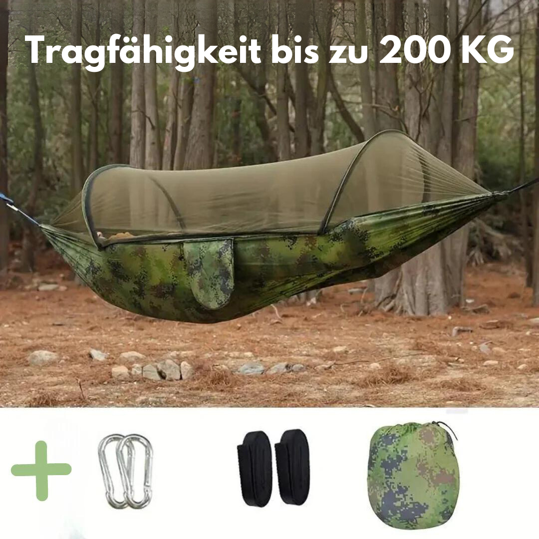 Outdoor Kraft - Hängematte Integriertes Moskitonetz