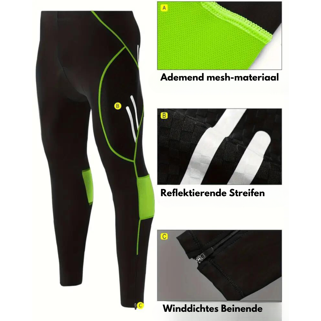 Outdoor Kraft - Lange Fahrradhose - Gel-Polster