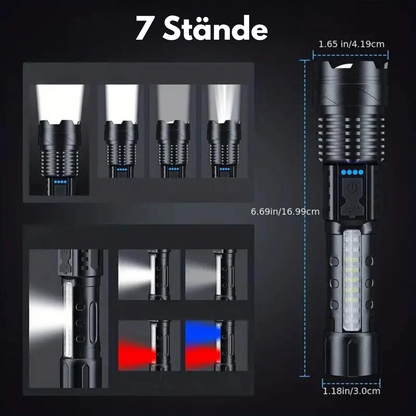 Outdoor Kraft Militär-Taschenlampe - 5000 Lumen