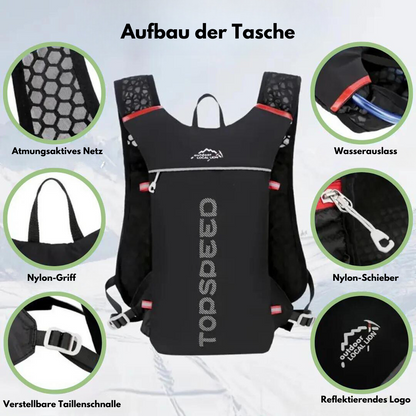 Outdoor Kraft Water Backpack - Wandern, Radfahren, Laufen