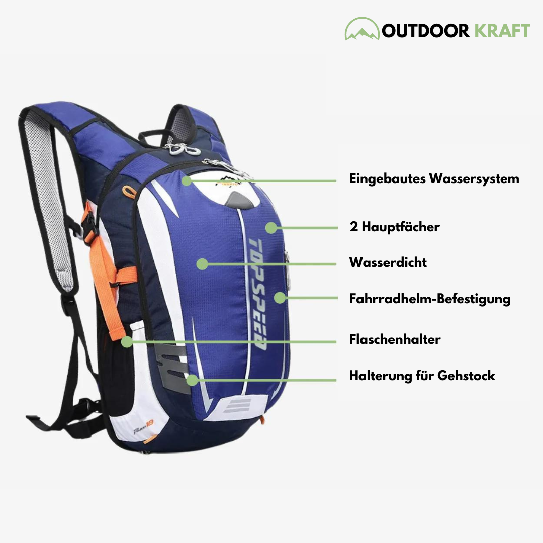 Premium-Rad- und Wanderrucksack