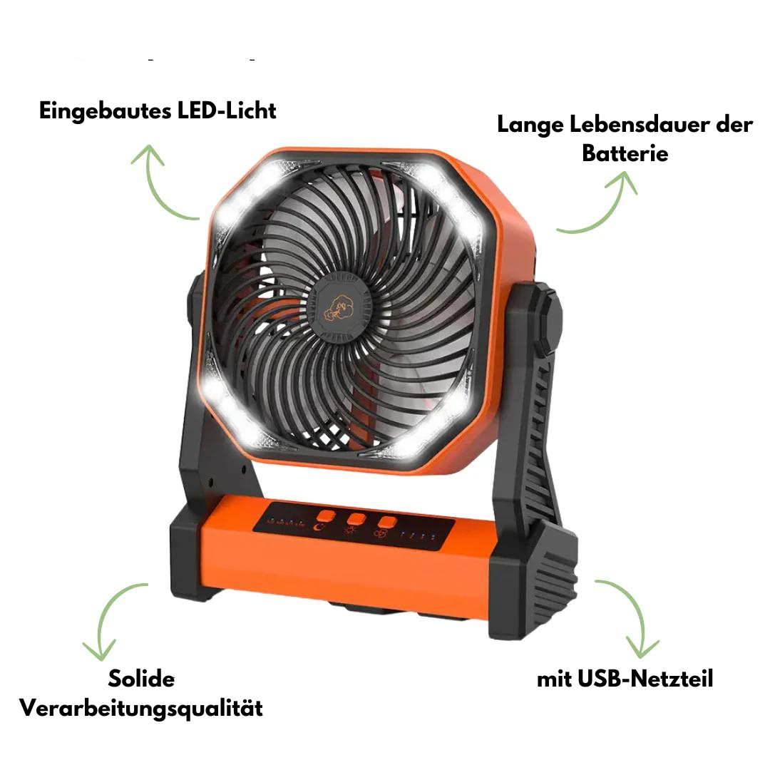 Camping-Ventilator - 3-in-1