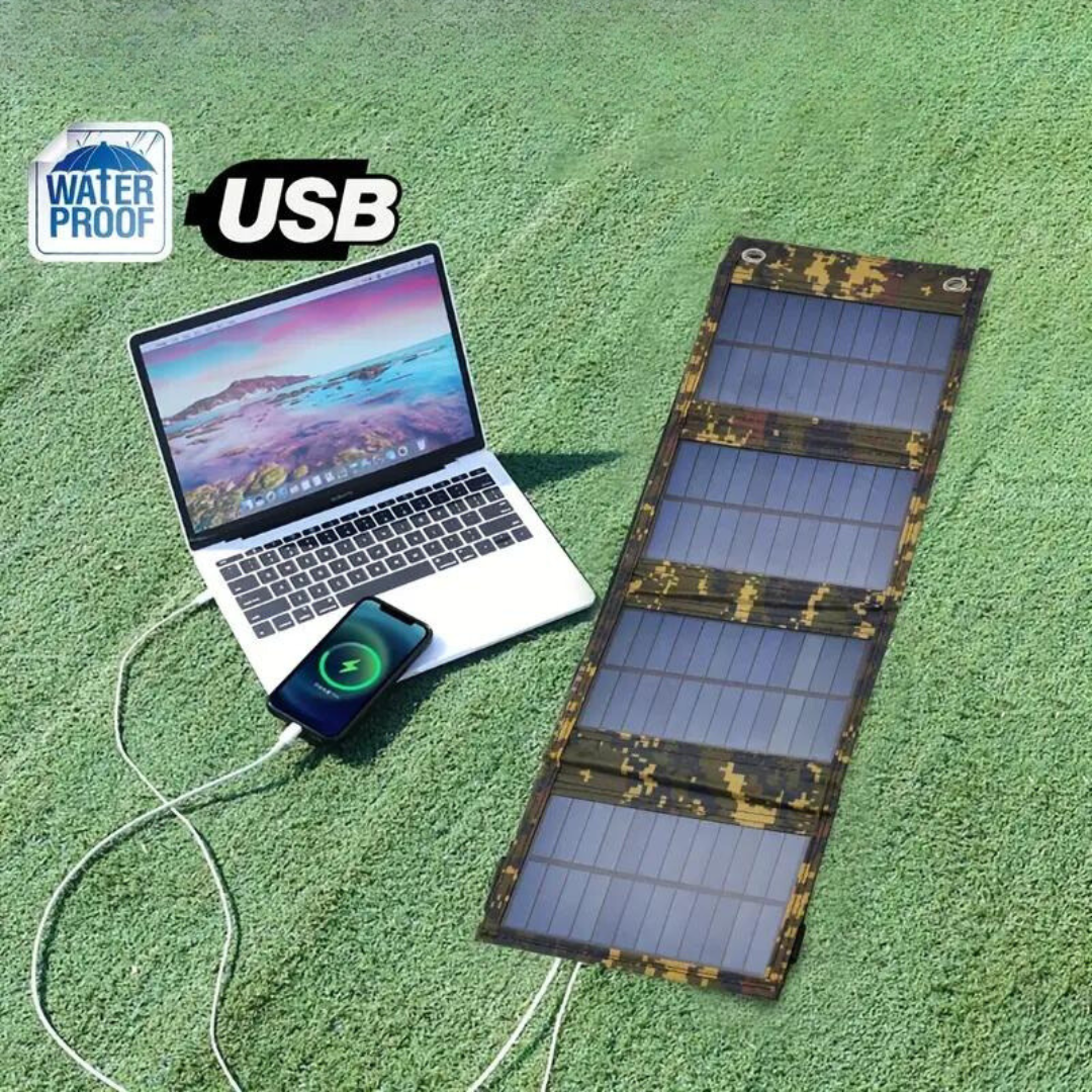 Zusammenklappbares Solarpanel - 1 USB-Anschluss