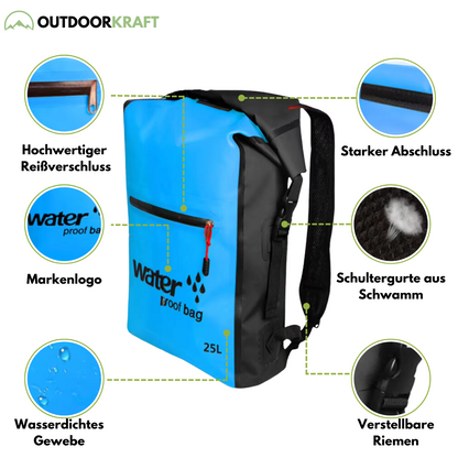 25-L-Rucksack - Wasserdicht