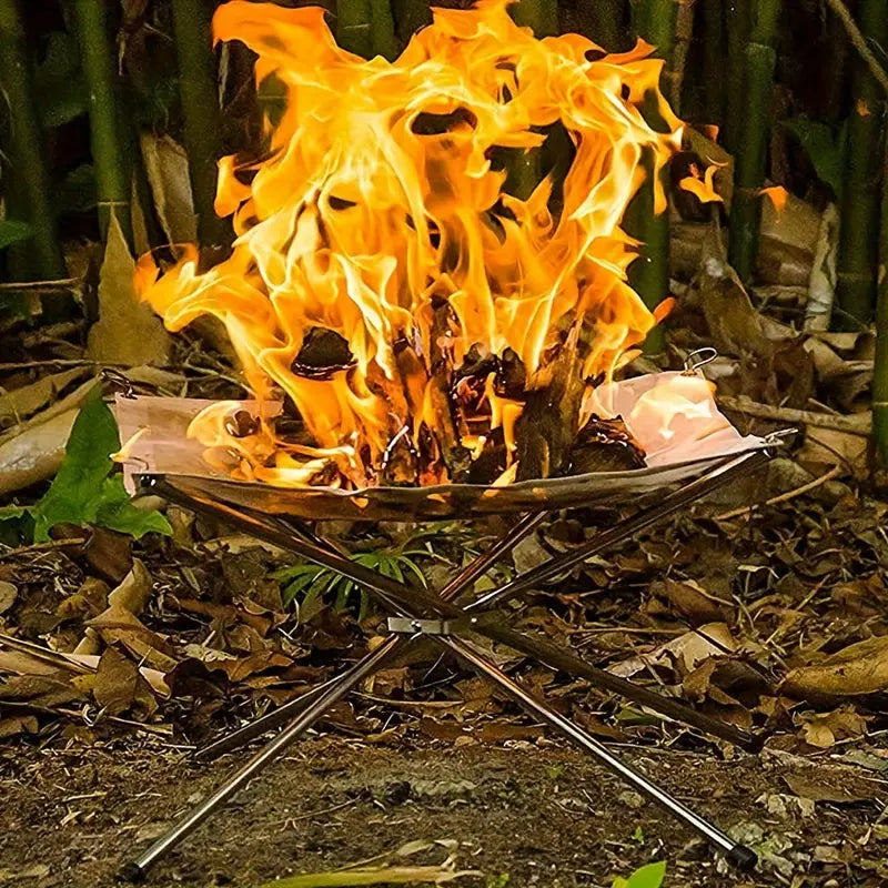 Outdoor Kraft - Zusammenklappbarer Lagerfeuerstand